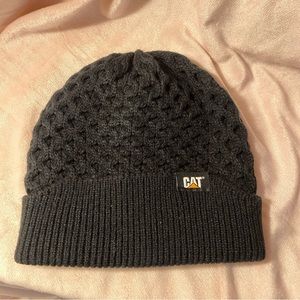 CAT Caterpillar Black Beanie Hat